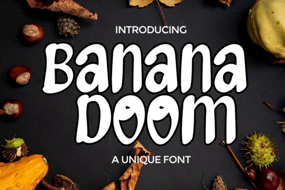 Banana Doom Font for Business Branding