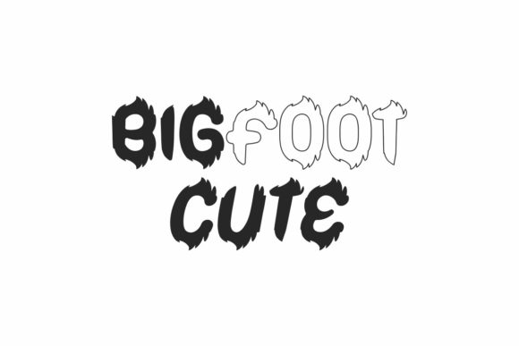 Bigfoot Cute Font for Creative Design