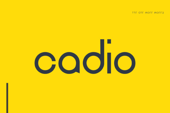 Cadio: A Clean Display Font for Business