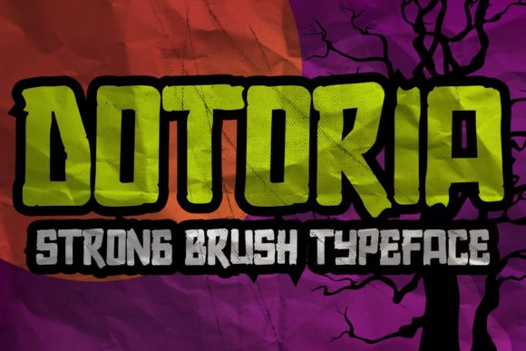 Dotoria: A Bold Display Font for Digital Creators
