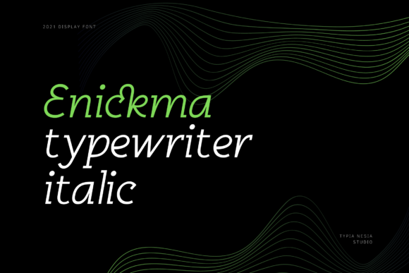 Enickma: A Modern Display Font