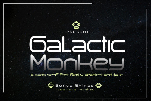 Galactic Monkey Font for Web Design