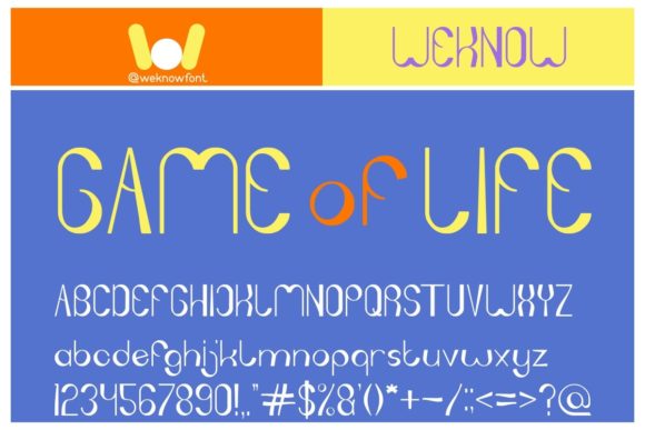 Game of Life Font for Bold Branding
