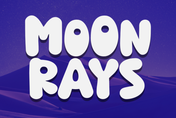 Moon Rays Font: Bold & Playful Design