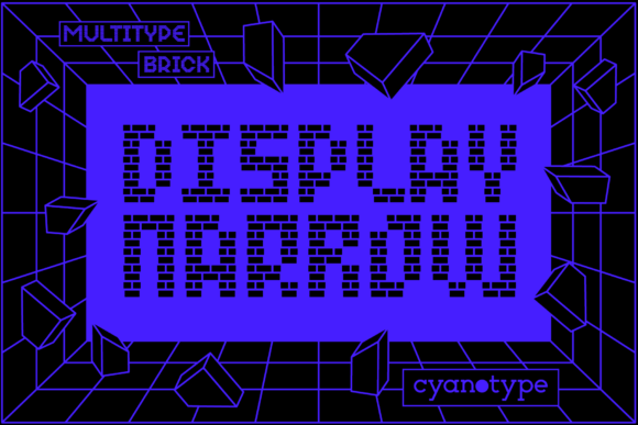 MultiType Brick Display Narrow Font