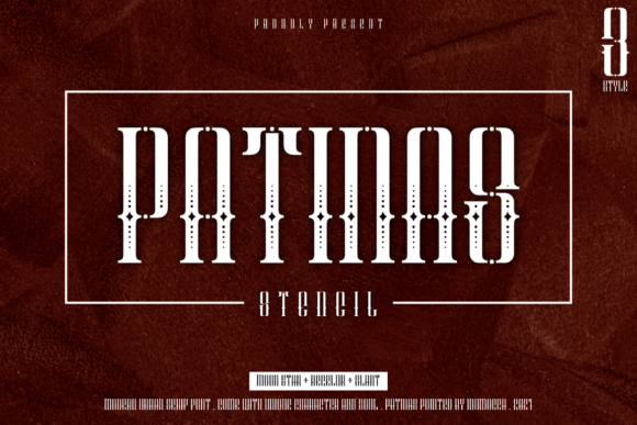 Patinas: A Vintage Display Font for Creative Projects