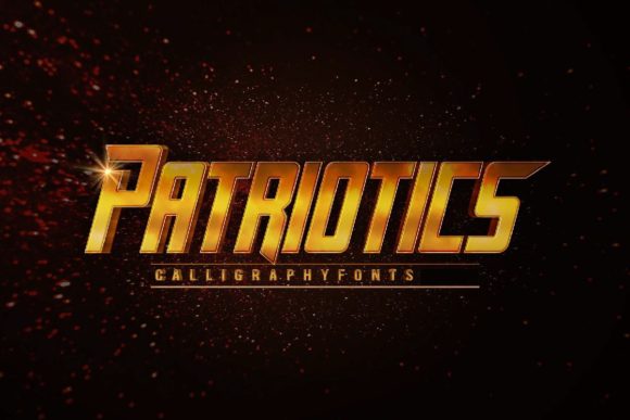 Patriotics Font: Bold and Stylish