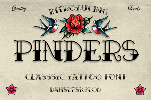 Pinders Font: Dark and Dramatic