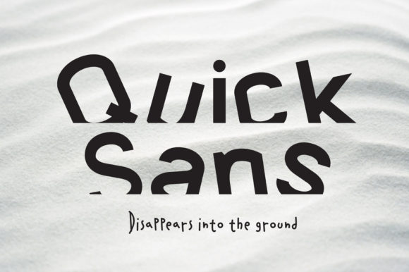 Quick Sans: A Modern Display Font for Editorial Design