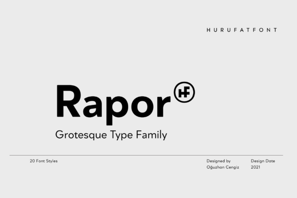 Rapor: A Modern Display Font
