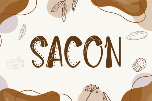 Sacon: A Playful Display Font