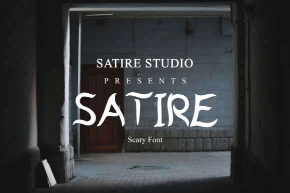 Satire Font for Creative Makers
