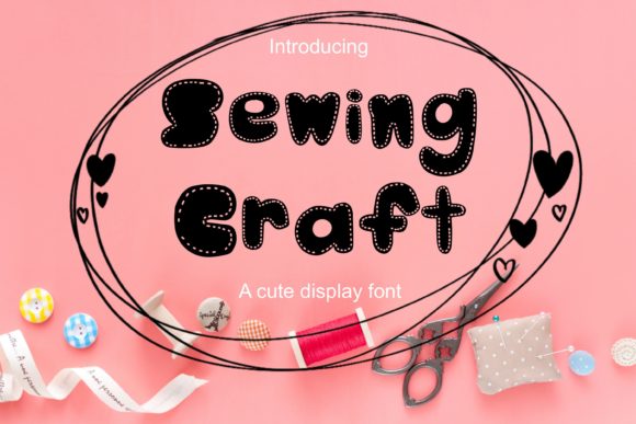 Sewing Craft Font for Web Design