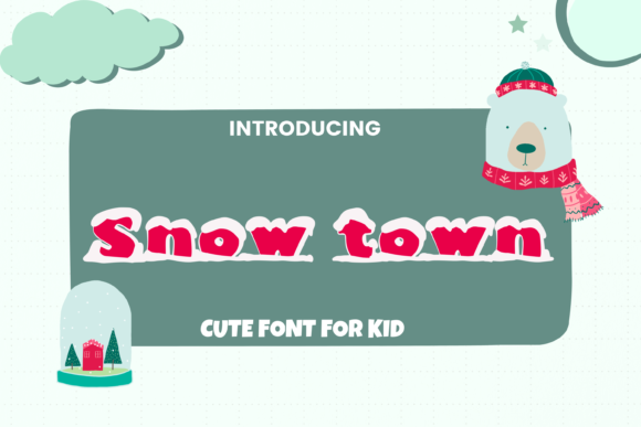 Snow Town Font for Holiday Campaigns