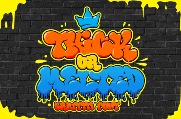 Thick or Melted Font for Bold Branding