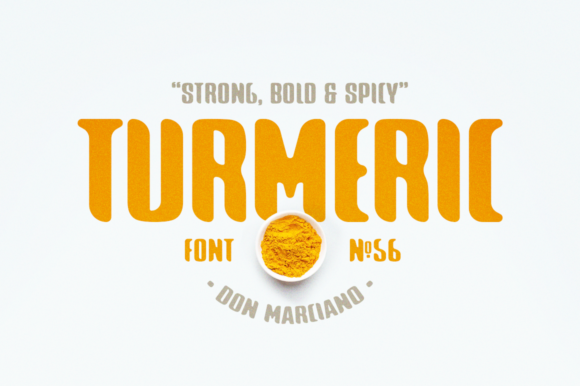 Turmeric Spicy Font for Business