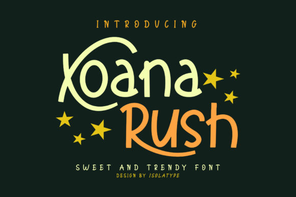 Xoana Rush Font for Creative Web Projects